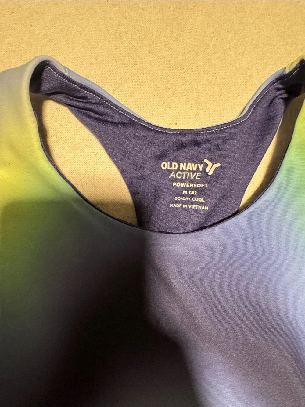 NWOT Old Navy Girls Blue & Green Ombre Active Set